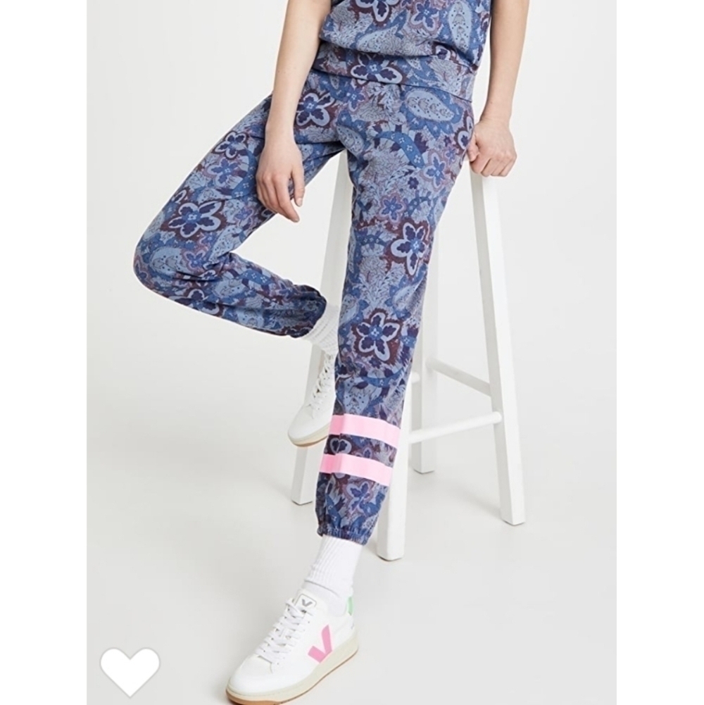 New Sundry Paisley Drawstring Joggers Sweatpants NWT Size 4/XL